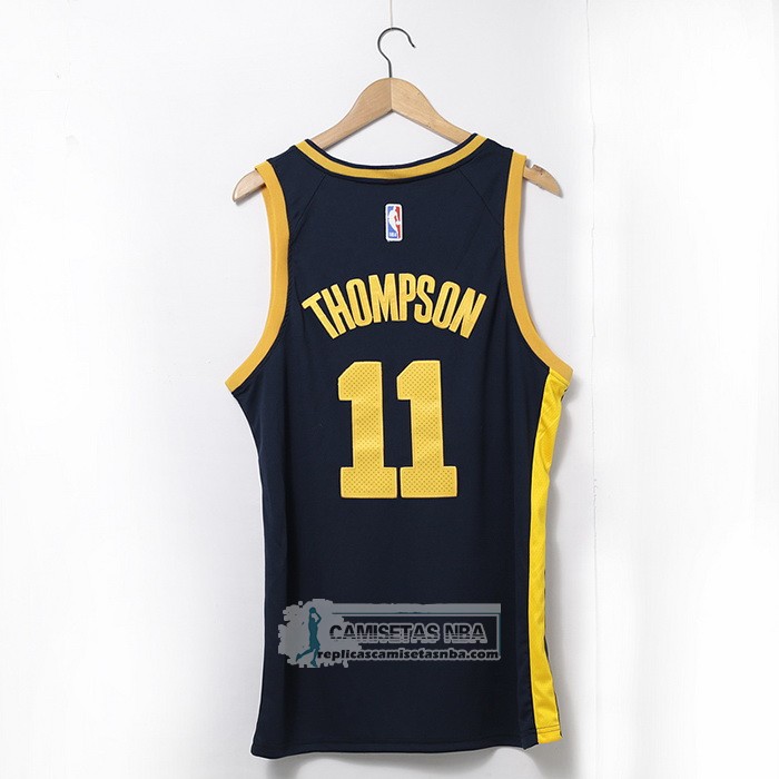Camiseta Golden State Warriors Klay Thompson NO 11 Statement 2022-23 Negro